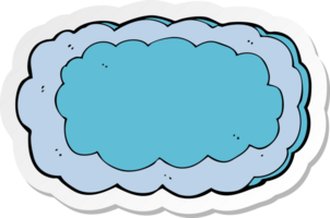 sticker of a cartoon cloud symbol png