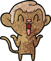 macaco rindo dos desenhos animados png