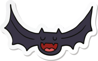 autocollant d'une chauve-souris de dessin animé png