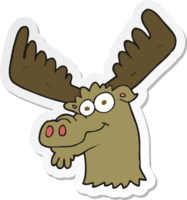 sticker of a cartoon moose png