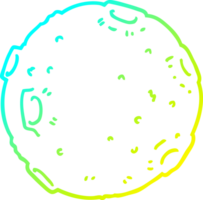 verkoudheid helling lijn tekening van een tekenfilm maan png