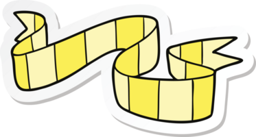 sticker of a cartoon decorative scroll png