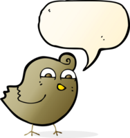 cartoon funny bird with speech bubble png