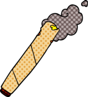 cigarro enrolado de desenho animado png