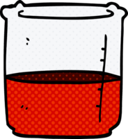 cartoon doodle beaker of blood png