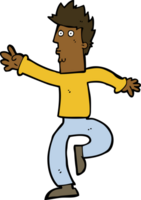 Cartoon dringender Mann png