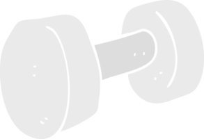 flat color illustration of dumbbell png