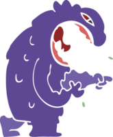 cartoon doodle halloween monster png