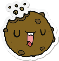 sticker of a cartoon cookie png