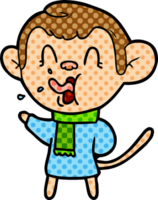 crazy cartoon monkey png