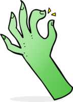 símbolo de la mano de dibujos animados png