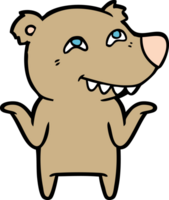 personaje de dibujos animados de oso png