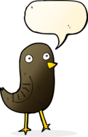 lustiger Cartoon-Vogel mit Sprechblase png