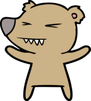 personagem de desenho animado urso png