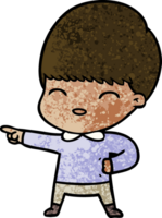 niño feliz de dibujos animados png