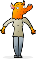 Cartoon-Fuchs-Frau png