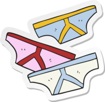 sticker of a cartoon underpants png