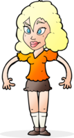 Cartoon hübsche Frau png