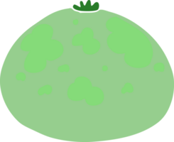 calabaza de dibujos animados de estilo de color plano png