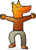 Cartoon-Fuchs-Mann png