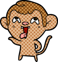 crazy cartoon monkey png