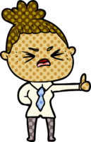 cartoon angry woman png