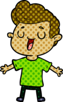 hombre feliz de dibujos animados png