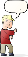 cartoon happy man with speech bubble png