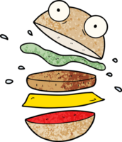 Cartoon erstaunlicher Burger png