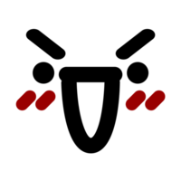 icône de visage méchant qui rit png