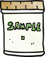 cartoon doodle medical sample jar png