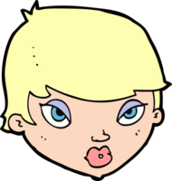 Cartoon unbeeindruckte Frau png