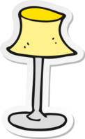 sticker of a cartoon lamp png