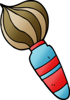 cartoon doodle of a large paint brush png