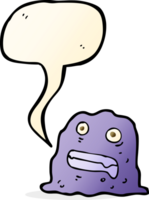 cartoon slime creature with speech bubble png