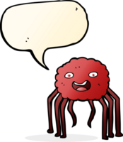 cartoon spider with speech bubble png