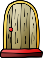 cartoon doodle round doorway png