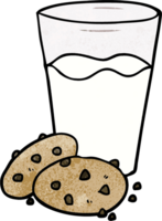 cartoon cookies and milk png