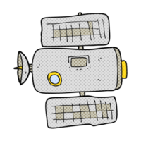 hand drawn cartoon space station png