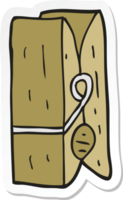 sticker of a cartoon peg png