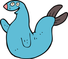 cartoon happy seal png