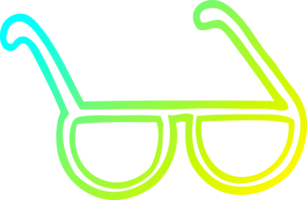 kalt Gradient Linie Zeichnung von ein Karikatur Sonnenbrille png