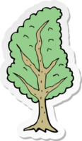 autocollant d'un arbre de dessin animé png