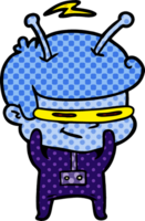 shy cartoon spaceman png