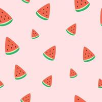 Seamless pattern with watermelon. Watermelon Slice. Cute minimalistic pattern. Template pattern for textiles and packaging. vector