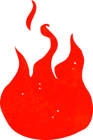 symbole de flamme de dessin animé png