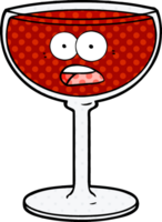 cartoon glass of wine png