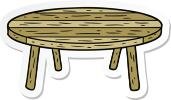 adesivo de uma mesa de desenho animado png