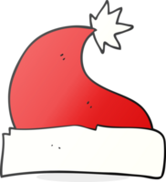 hand drawn cartoon christmas hat png