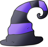 mano dibujado dibujos animados bruja sombrero png